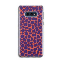Purple Giraffe: Samsung Galaxy S10e Transparant Hoesje