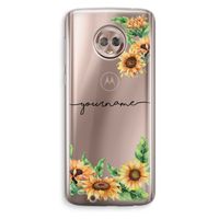 Zonnebloemen: Motorola Moto G6 Transparant Hoesje