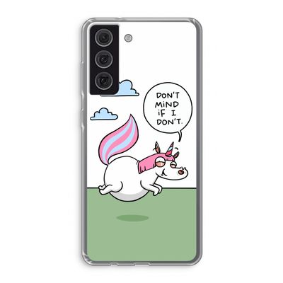 Unicorn: Samsung Galaxy S21 FE Transparant Hoesje