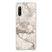 Sony Xperia 10 IV | TPU | Siliconen hoesje | Marmer Beige