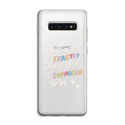 Right Place: Samsung Galaxy S10 4G Transparant Hoesje
