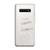 Right Place: Samsung Galaxy S10 4G Transparant Hoesje