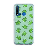 Groene blaadjes: Huawei P20 Lite (2019) Transparant Hoesje
