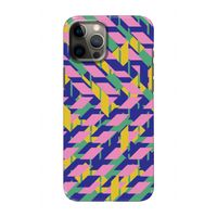 Skew Blush 1: Volledig geprint iPhone 12 Hoesje