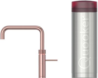 Quooker Fusion Square met PRO3 boiler 3-in-1 kraan rosé koper