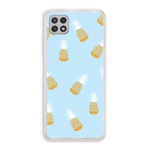 Ananasjes: Samsung Galaxy A22 4G Transparant Hoesje