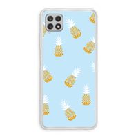 Ananasjes: Samsung Galaxy A22 4G Transparant Hoesje