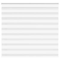 VidaXL Zebra rolgordijn 160x150 cm stofbreedte 155,9cm polyester wit VidaXL Zebra rolgordijn 160x150 cm stofbreedte 155,9cm polyester wit