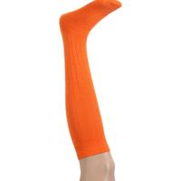 Carnaval verkleed kniekousen/lange sokken - oranje - maat 41-47 - volwassenen - kleding Carnaval verkleed kniekousen/lange sokken - oranje - maat 41-47 - volwassenen - kleding