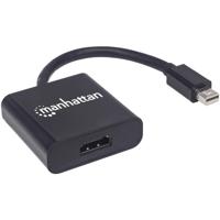 Manhattan 152570 Mini-displayport Adapter [1x Mini-DisplayPort stekker - 1x HDMI-bus] Zwart Afgeschermd, UL gecertificeerd 15.00 cm