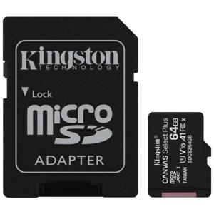 Kingston Canvas Select Plus micro SDXC 64 GB geheugenkaart + adapter
