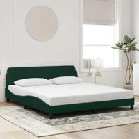 Bedframe "Dover" 180x200 cm fluweel donkergroen