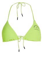 Karl Lagerfeld haut de bikini à logo imprimé - Vert - thumbnail