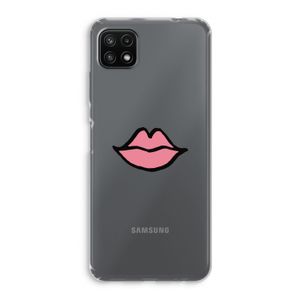 Kusje: Samsung Galaxy A22 5G Transparant Hoesje