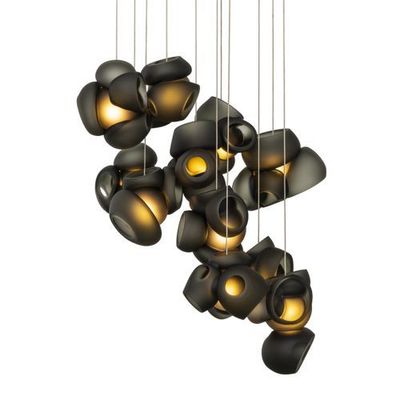 Bocci 100.11 Random Hanglamp - Grijs - Ronde plafondkap