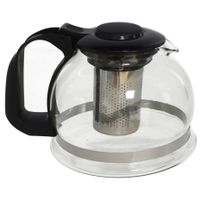 Glazen theepot 1600 ml met filter/infuser en handvat - thumbnail