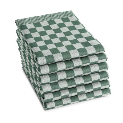 6x DDDDD theedoek barbecue 65 x 65 cm green
