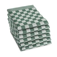 6x DDDDD theedoek barbecue 65 x 65 cm green