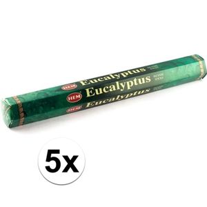 5x Wierook stokjes eucalyptus   -