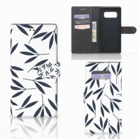 Samsung Galaxy Note 8 Hoesje Leaves Blue - thumbnail