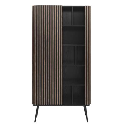 Leen Bakker - Kast Patrick - Walnoot - 180x90x40 Cm - MDF - Bruin