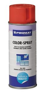 Promat Kleurspray | vuurrood | zijdemat | RAL 3000 | 400 ml | spuitbus - 4000354200 4000354200