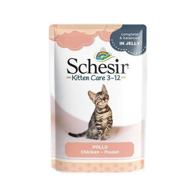 SCHESIR Kipfilet in gelei - natvoer voor kittens - 85g