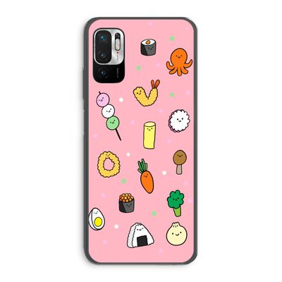 Happy bento friends: Xiaomi Redmi Note 10 5G Transparant Hoesje