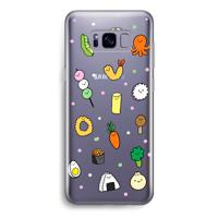 Happy bento friends: Samsung Galaxy S8 Transparant Hoesje - thumbnail