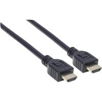 Manhattan 353939 HDMI-kabel HDMI Aansluitkabel HDMI-A-stekker, HDMI-A-stekker 2.00 m Zwart 4K UHD, UL gecertificeerd