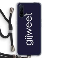Gijweet: OnePlus Nord CE 5G Transparant Hoesje met koord