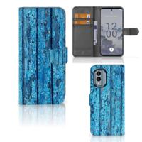 Nokia X30 | Book Style Case | Wood Blue