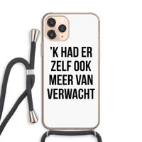 Meer verwacht: iPhone 11 Pro Transparant Hoesje met koord