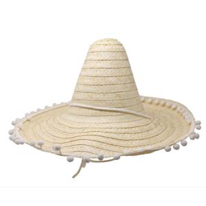 Naturel sombrero/Mexicaanse hoed 45 cm voor volwassenen