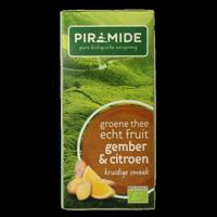 Groene thee met gember en citroen bio 20 Zakjes