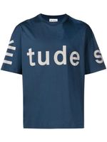 Études Studio t-shirt en coton biologique à logo imprimé - Bleu