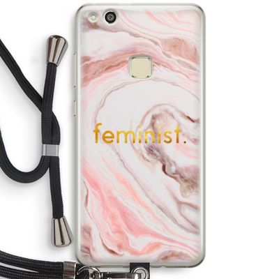 Feminist: Huawei Ascend P10 Lite Transparant Hoesje met koord