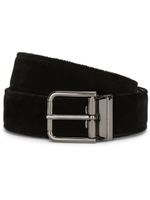 Dolce & Gabbana ceinture à logo embossé - Noir