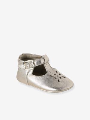 Baby sloffen leer goud Baby sloffen leer goud