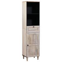 Badkamer Kast Wit 38 x 33.5 x 160 cm Massief Mango Hout Badkamer Kast Wit 38 x 33.5 x 160 cm Massief Mango Hout