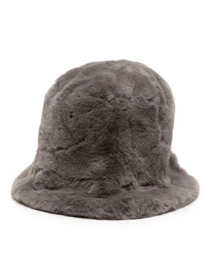 Jakke chapeau en fourrure artificielle - Gris