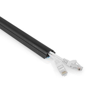 Kabelmanagement | Buis | 0.50 m | 1 Stuks | Maximale kabeldikte: 12 mm | PVC | Zwart