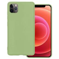 Basey Apple iPhone 11 Pro Hoesje Siliconen Hoes Case Cover -Groen