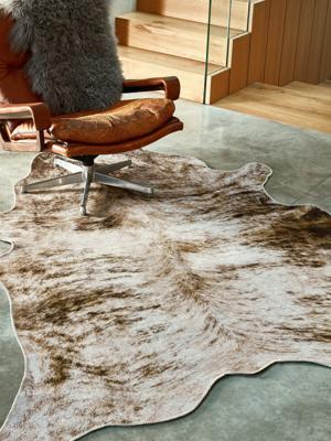MOMO Rugs - Texas Faux Cowhide Grey -