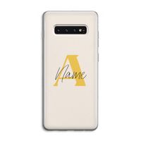 Amber Script: Samsung Galaxy S10 4G Transparant Hoesje