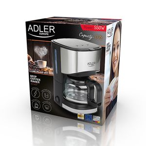 Adler AD 4407 Koffiezetapparaat voor druppelaars - 0.7l - Zwart / Zilver