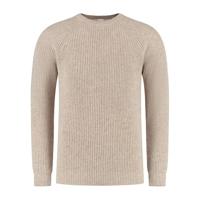 Blue loop Essential Crewe Sweater Trui Heren Beige M