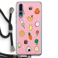 Happy bento friends: Huawei P20 Pro Transparant Hoesje met koord