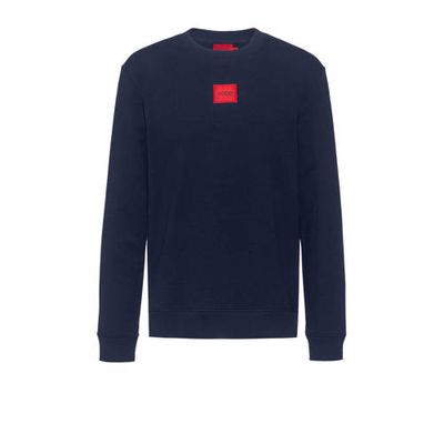 HUGO sweater met logo donkerblauw HUGO sweater met logo donkerblauw