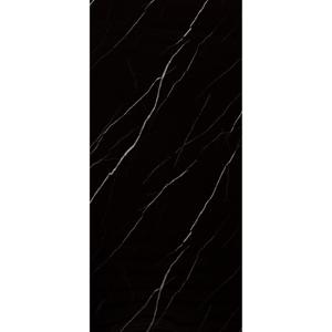 Wandpaneel Isodeco Nero Marquina 120x260 cm Waterbestendig Hoogglans Carrara Black Isodeco